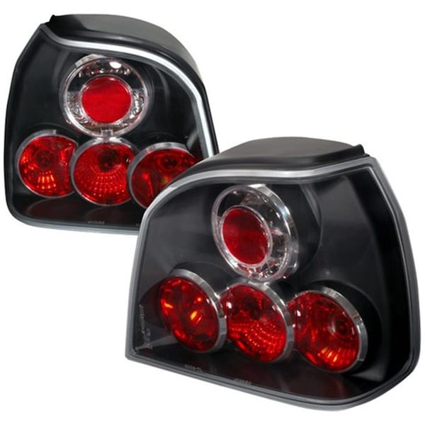 Overtime Altezza Tail Light for 93 to 98 Volkswagen Golf - Black - 12 x 16 x 18 in. OV3744641 - main